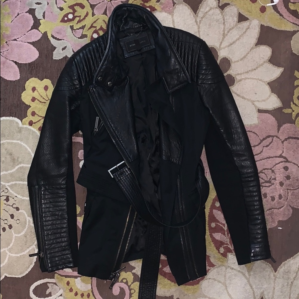 BCBG leather jacket